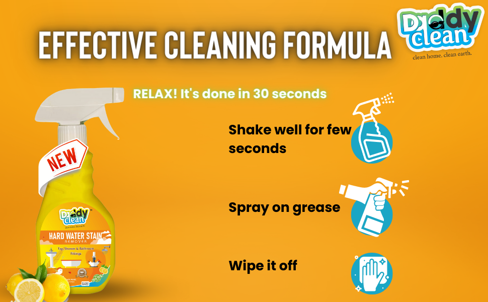 DaddyClean Multipurpose Hardwater stain remover/Tap cleaner Limescale