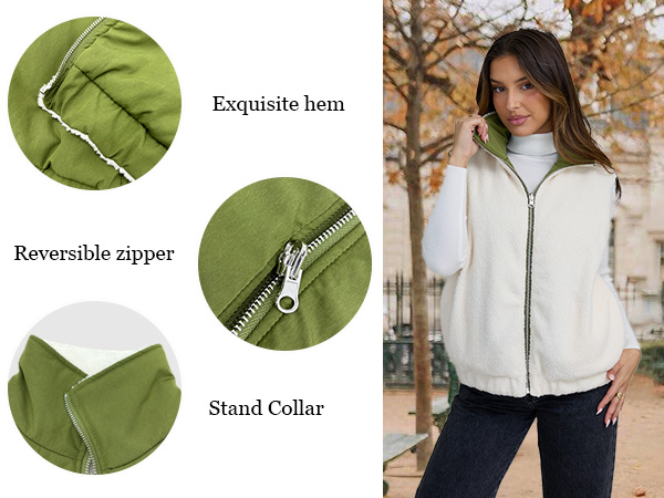 トップス SOTOQVIST Fleece Vest Fuinloth Women's Fleece Vest, Polar Soft Sleeveless Classic