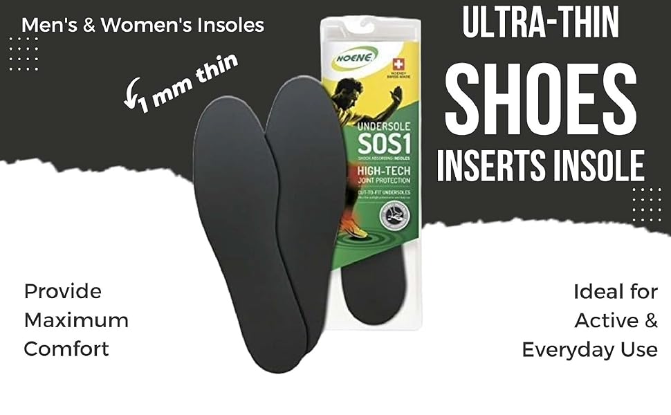Amazon.com: Noene Shoe Insoles Ultra-Thin Insole Shock