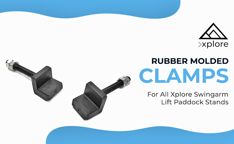 Xplore Rubber Molded Clamps for All xplore swingarm Lift Paddock Stands