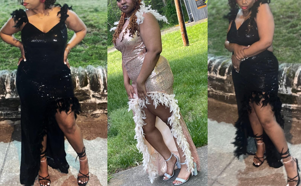 Sequin Gown Evening Dress 