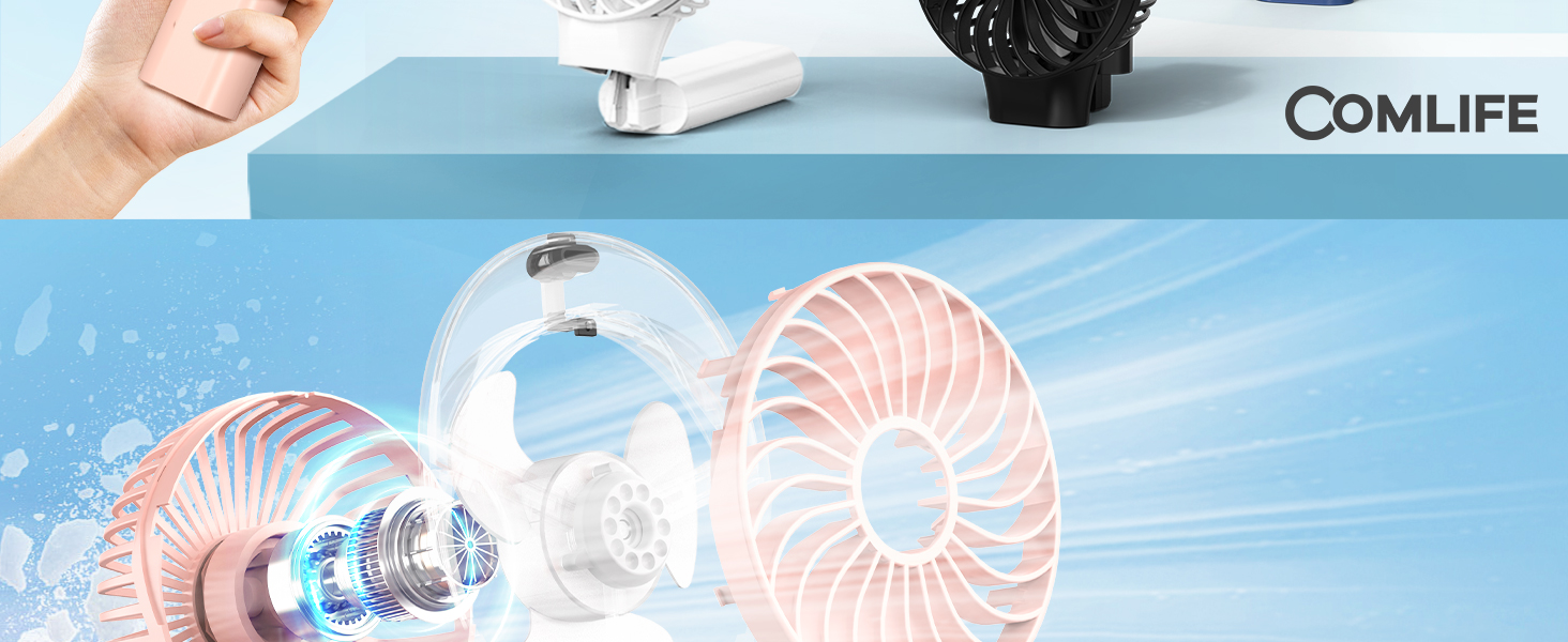 portable handheld fan