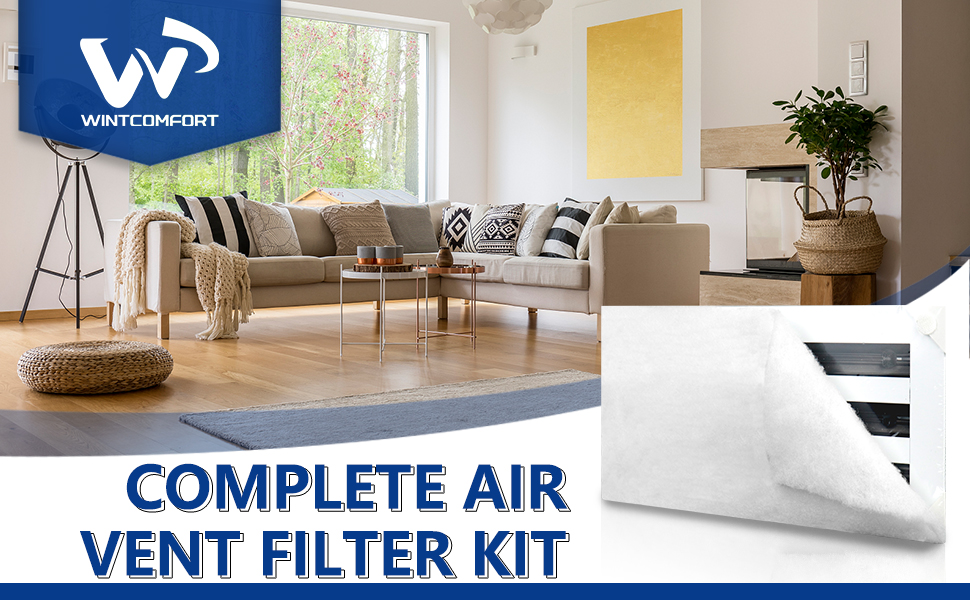 Air Vent Filter Kit for Home with Installation Tape 20" W
