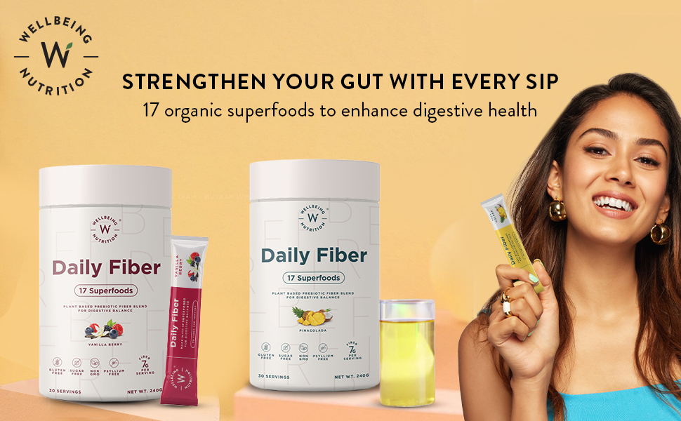 Buy Wellbeing Nutrition Daily Fiber Natural Prebiotic Digestive Fiber