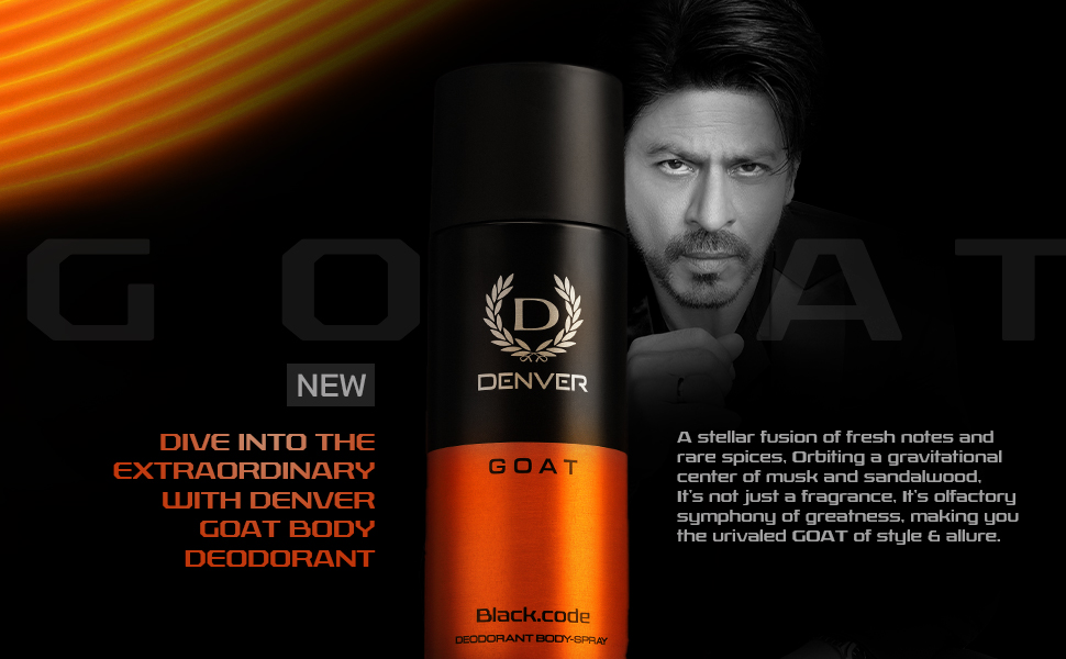 DENVER G O A T Black.code Deodorant Spray - For Men (150 ml)