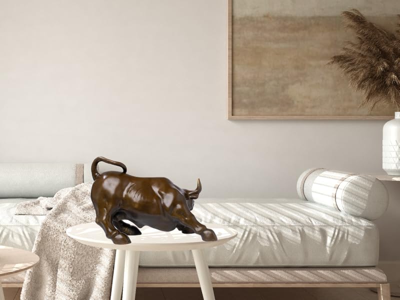 brass artmoulin brass wall street bull statue