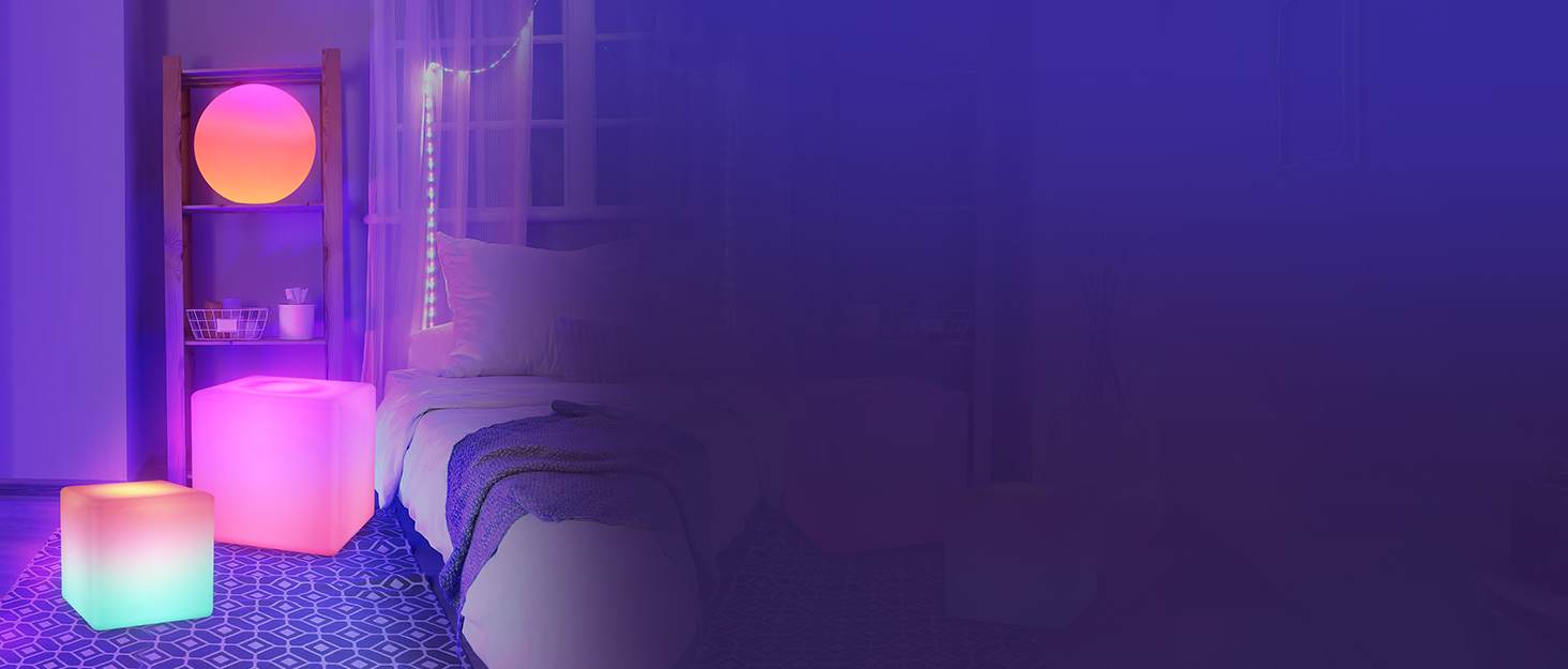 LOFTEK LED Cube Light Floor Lamp
