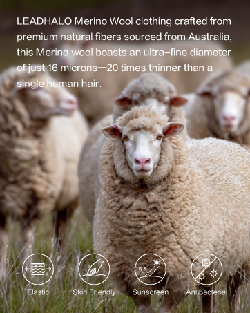 LEADHALO merino wool