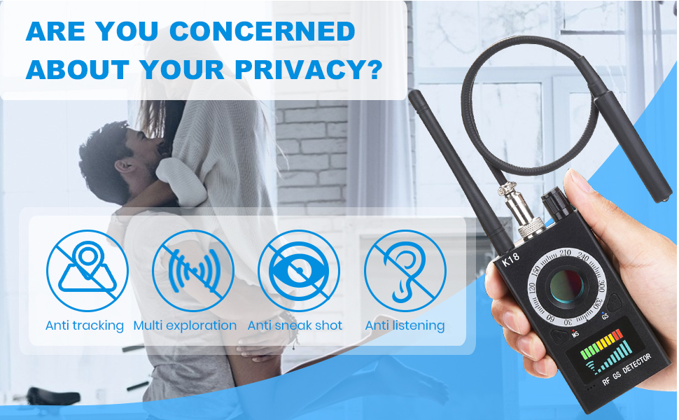 Skypearll Anti Spy Detector for RF Signal Scanner Device, Hidden Camera