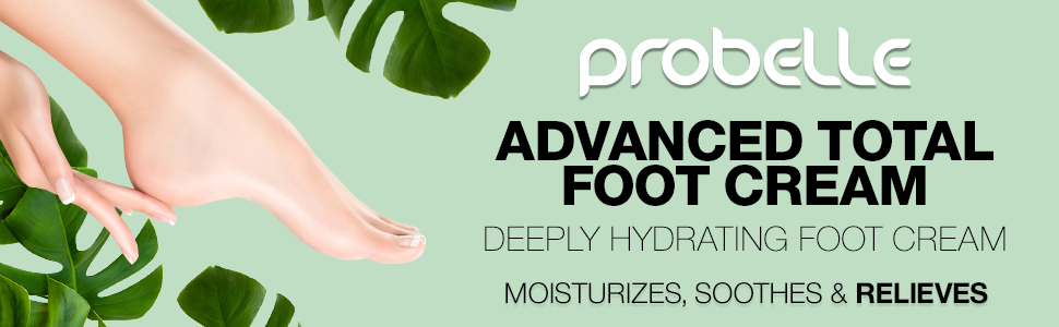 Advanced total foot cream deep hydrating moisturizes soothes relieves dry feet cracked heels