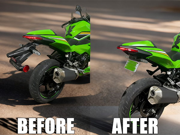 ACTIVE Ninja400 リアカウル ナンバープレートホルダー付き Amazon.com: Fender Eliminator Kit for Kawasaki Ninja 400