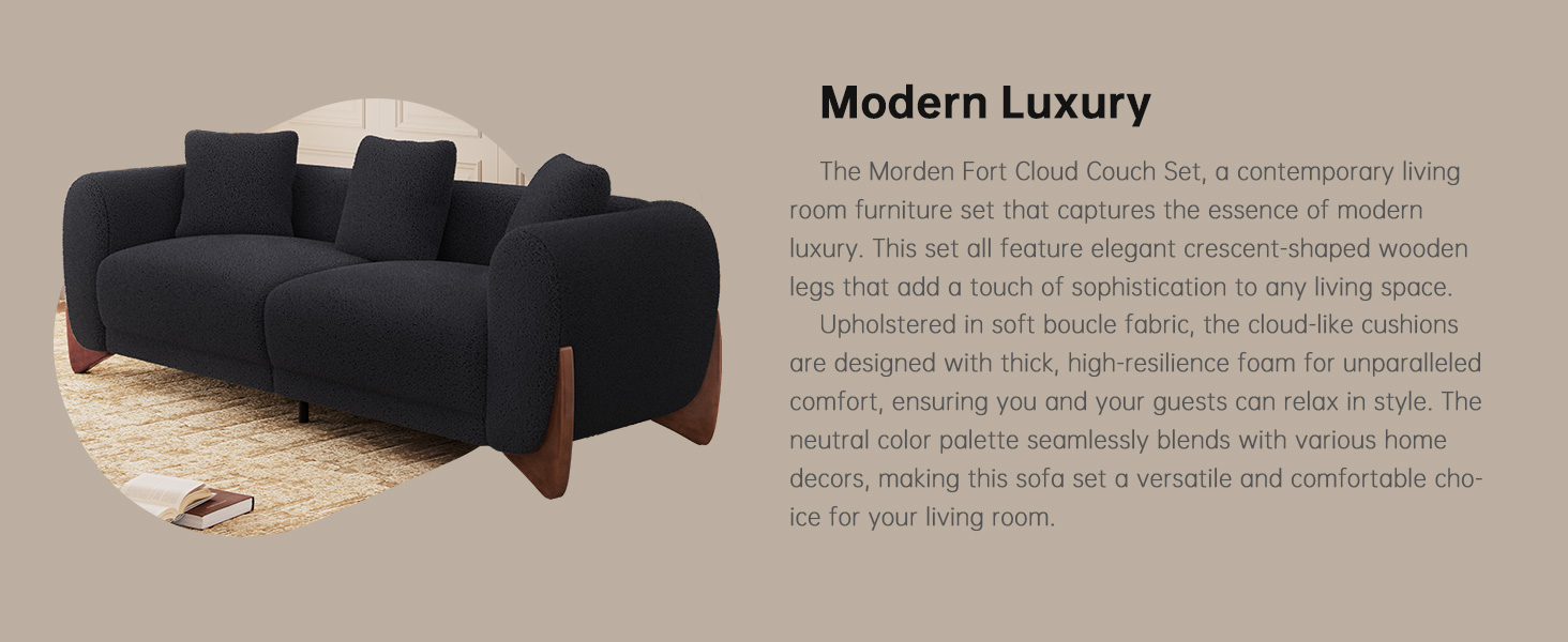 black morden fort boucle sofa
