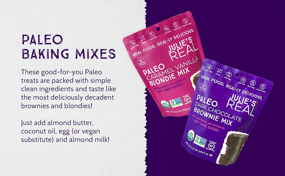 Our delicious and decadant Paleo Baking treats are packed with simple, clean ingredients.