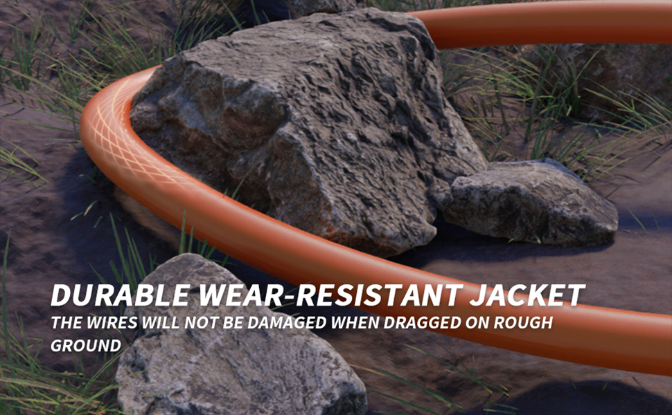 16 Gauge 100 FT Extension Cord Outdoor Waterproof, 16/3