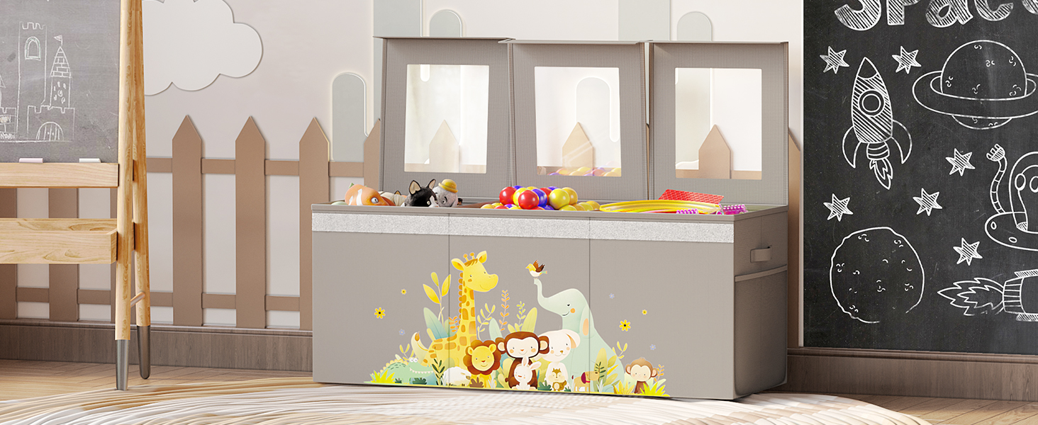 Foldable Toy Chest for Kids