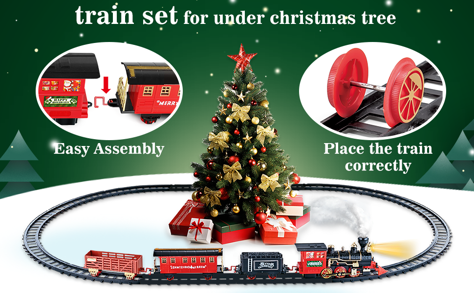 train set for under christmas tree
