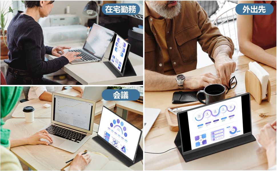 Amazon.co.jp: PONKLOIE モバイルモニター 15.6インチ モバイル
