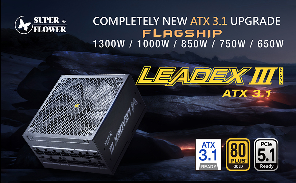 【未開封・未使用】LEADEX III GOLD 850W ATX 3.1 LEADEX III GOLD UP ATX 3.1 850W SUPER FLOWER