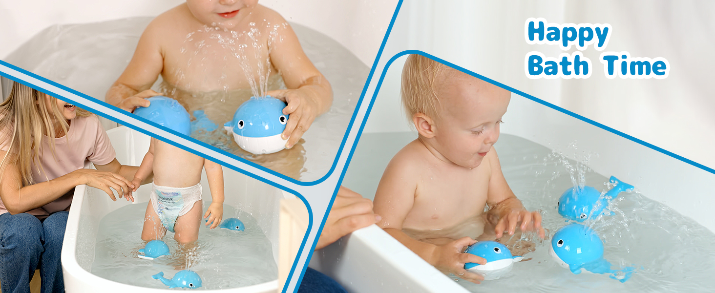 whale bath toys