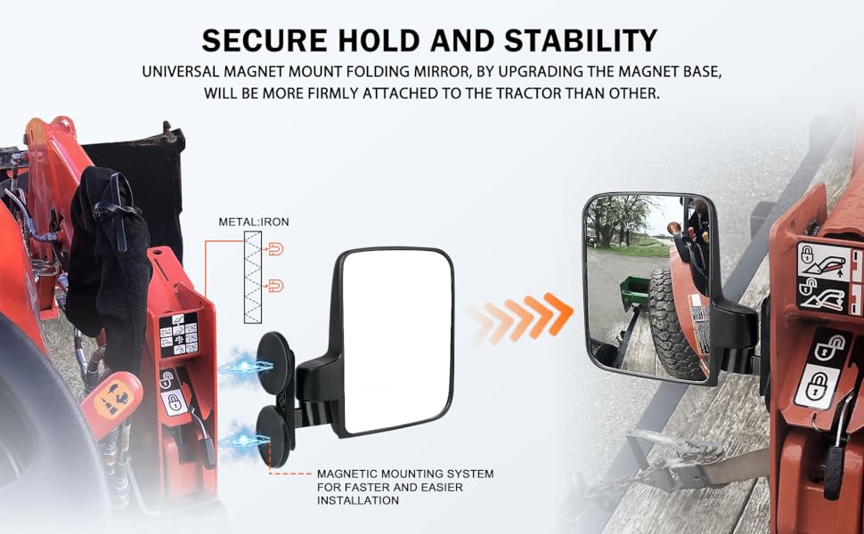 Altyostar HighStrength Side Mirrors for Tractor,