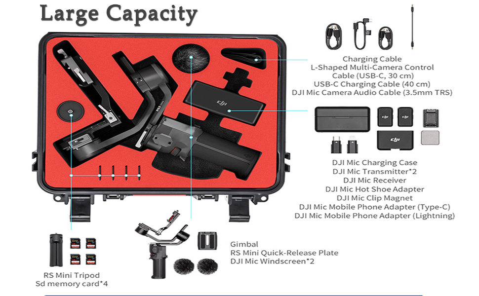 Supfoto RS3 Mini Case, Lanyard Neck Strap, Screen