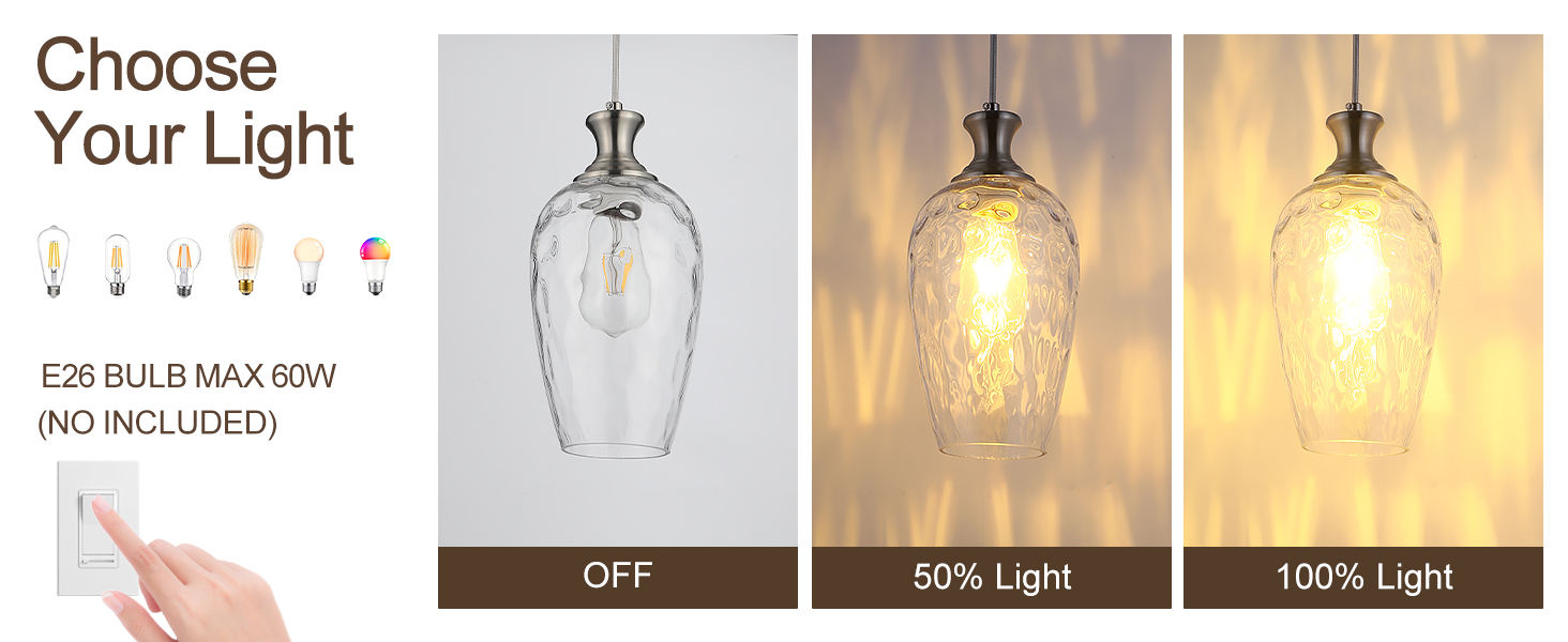 glass pendant light