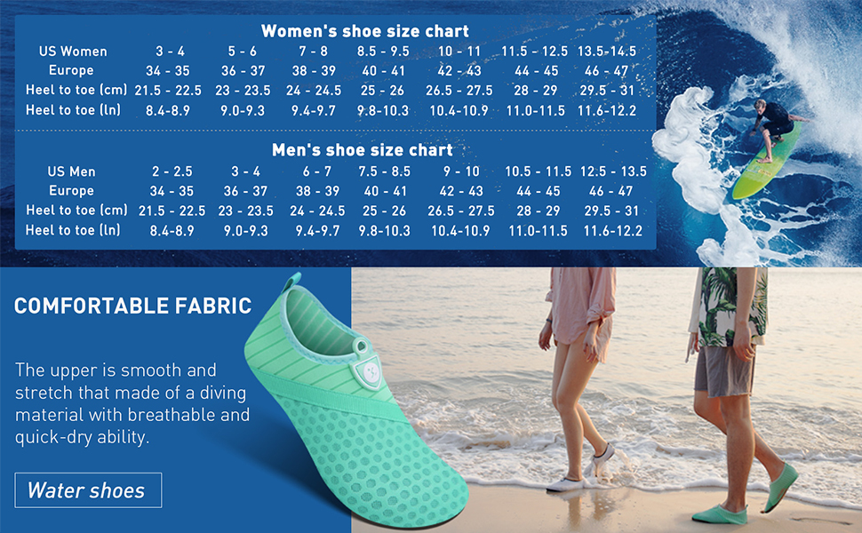 Amazon.com | Simari Water Shoes Womens And Mens Quick-Dry Aqua Socks Barefoot For Outdoor Beach Swim Surf Yoga Exercise Sws001 | Water Shoes