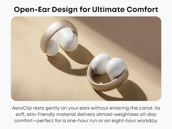 Anker Soundcore AeroClip（Bluetooth 5.4） Soundcore AeroClip Open-Ear Earbuds Midnight Black High-Res