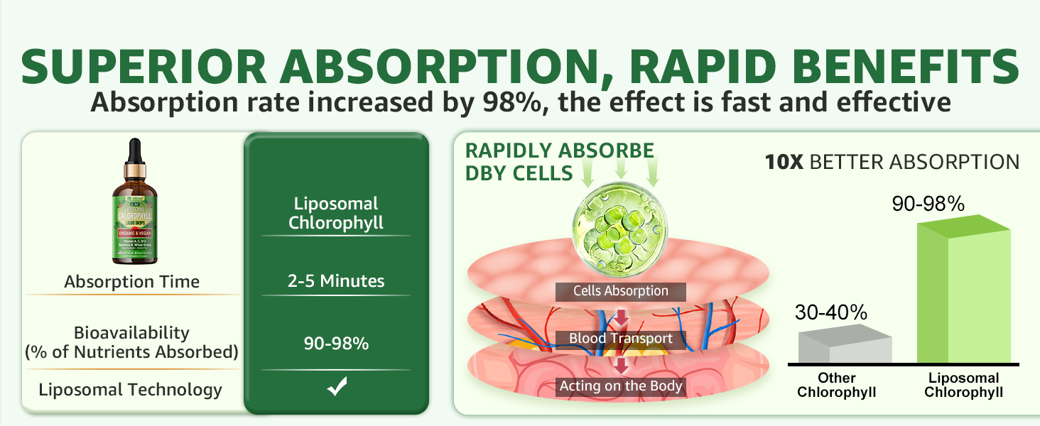 Chlorophyll Liquid Drops