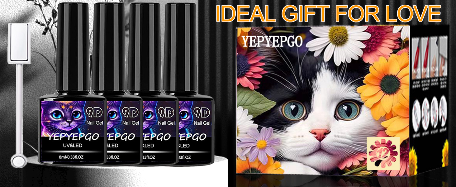 9D Cat Eye Gel Nail Polish Set