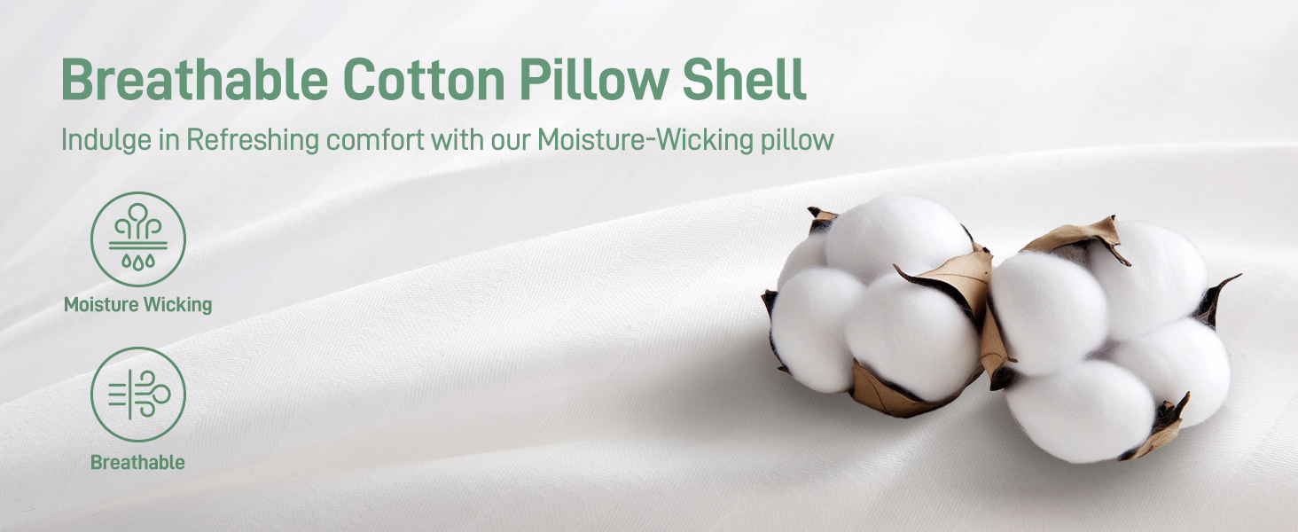 Breathable Cotton Pillow Shell