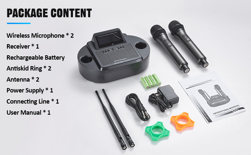 Rechargeable Microphone Package