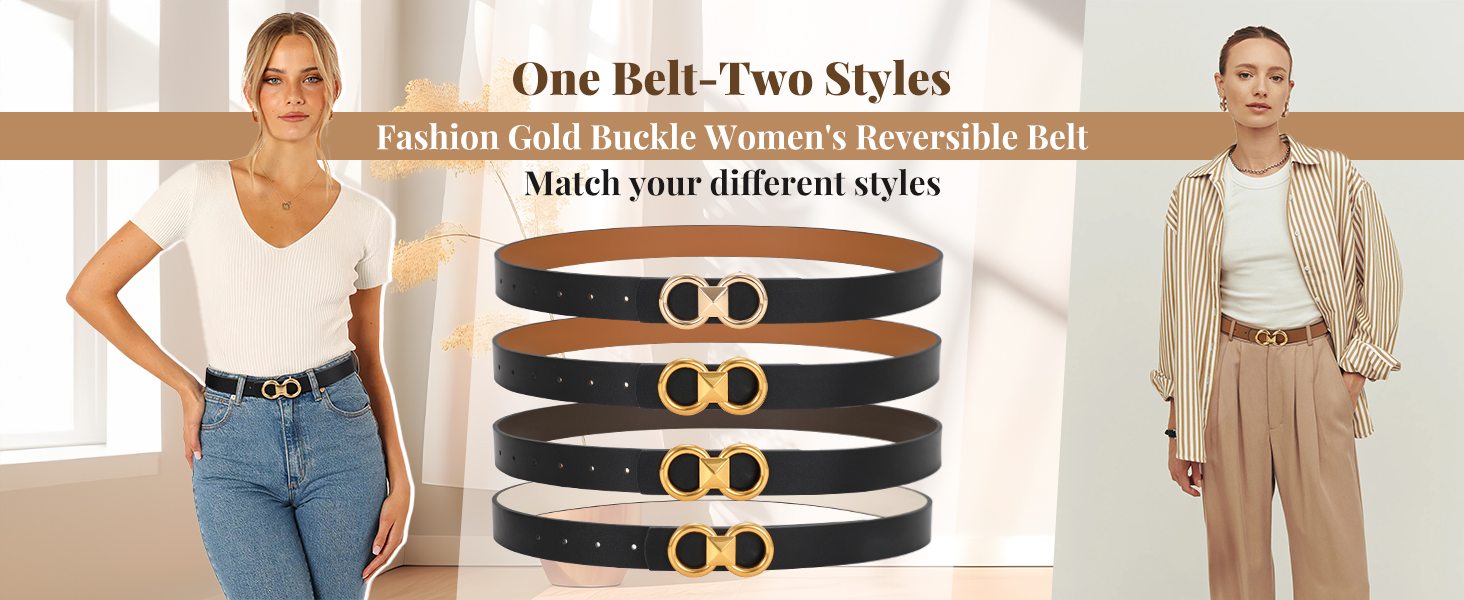 reversible belts for women