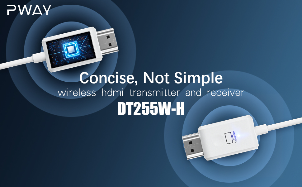 PWAY Wireless HDMI Extender,Wireless HDMI Transmitter and Receiver