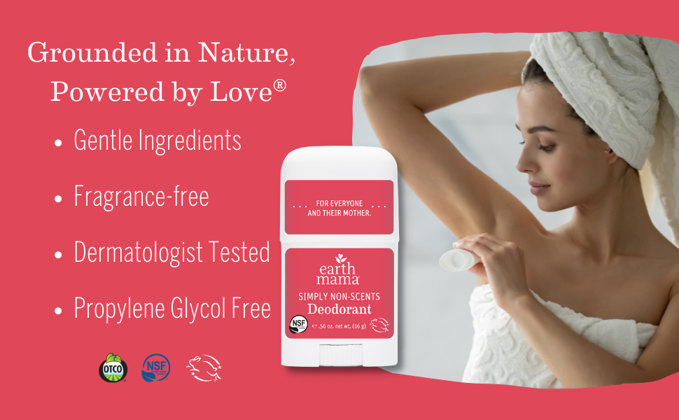 Earth Mama Deodorant for Sensitive Skin, Pregnancy and