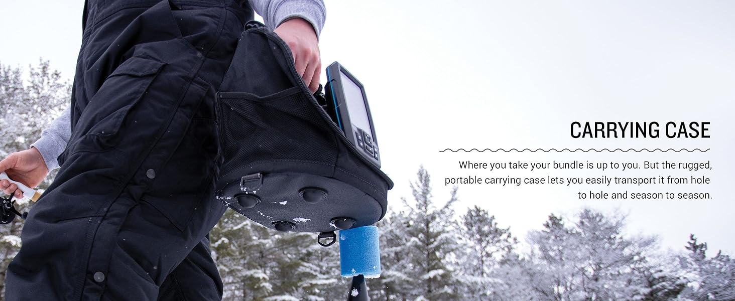 Garmin Striker Plus 4 Ice Fishing Bundle, Includes Portable Striker Plus 4 Fishfinder and Dual