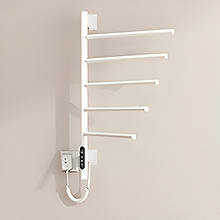 Electric Heated Towel Warmer Rack, Swivel Wall Mounted Electric Towel Warmer Rack