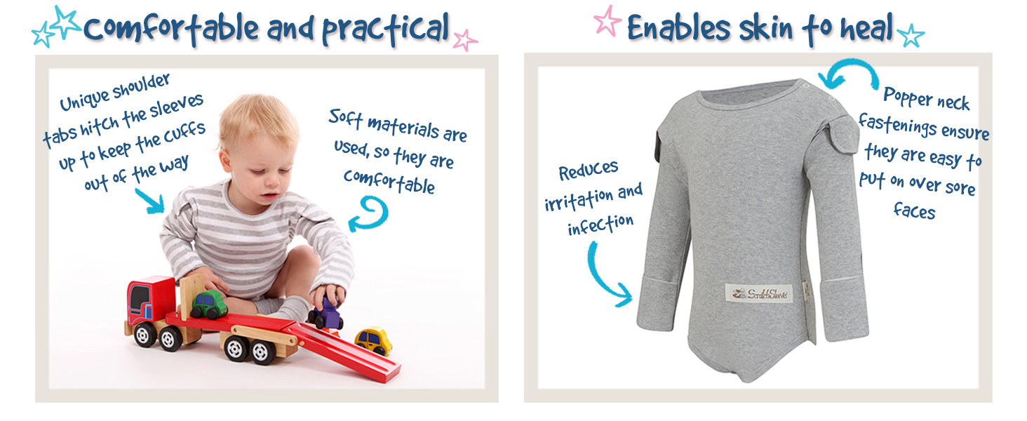 Comfortable, practical & enables skin to heal