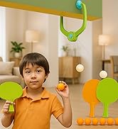 Toy Imagine Door Hanging Table Tennis Trainer for Kids | Indoor Ping Pong Game Set with 2 Rackets...