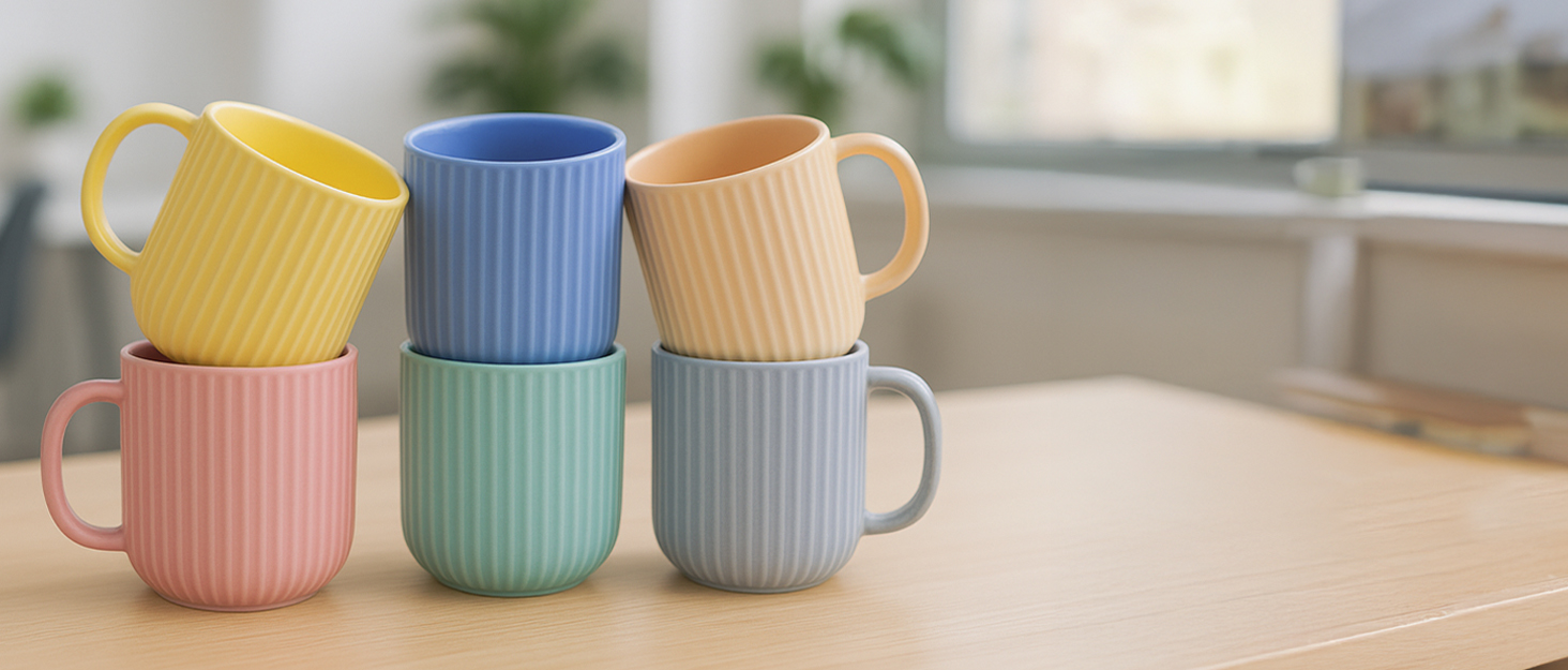 Cearmic kulhar cup and kettle set