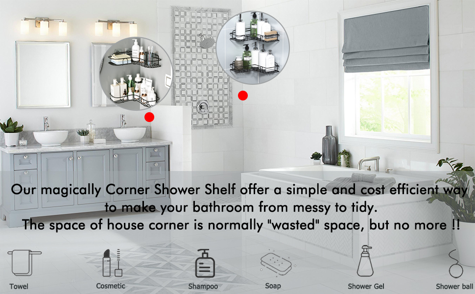 widerzone bathroom shelf