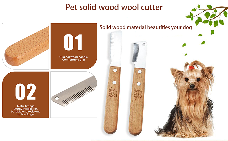 Multifunction Dog Stripping Knife, Grooming Comb Pet