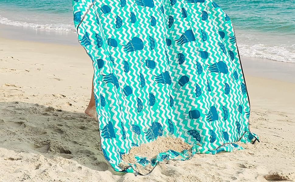 YOYI YOYI Sandproof Beach Blanket, 46 Adults Lightweight