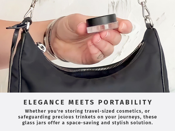 refillable empty oil storage acrylic wax salve ounce store glasses container vidrio 7 millilitre