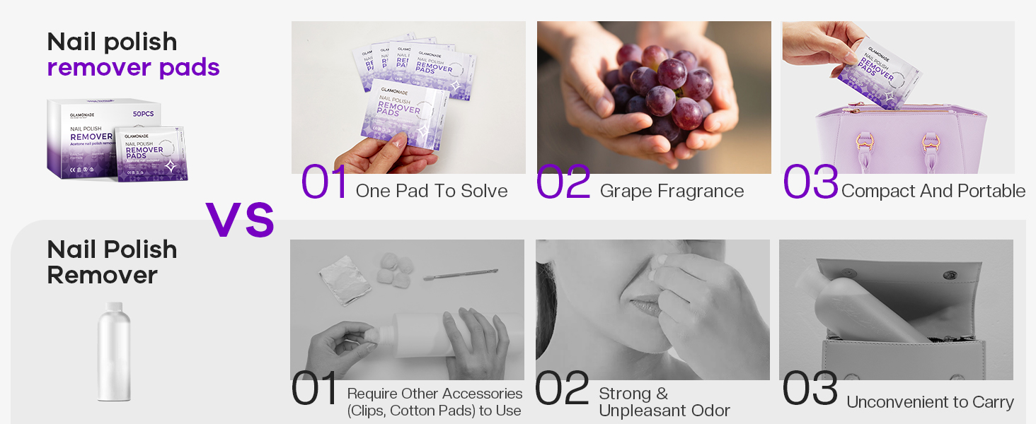 nail polish remover pads