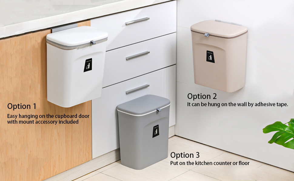 O9 ONINE 2.4 Gallon Kitchen Compost Bin for Counter Top or Under Sink