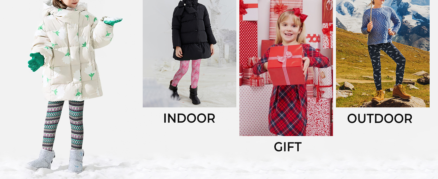 kids fleece lined leggings