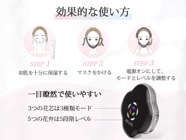 Amazon.co.jp: 【人気雑誌掲載】ANLAN 美顔器 ems リフトケア