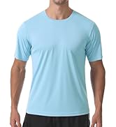 PLUMZJOY Men's Short Sleeve T-Shirt UPF 50+ Quick Dry Rash Guard Athletic Running T Shirts UV Sun...