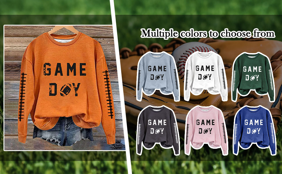 game day sweatshirt women